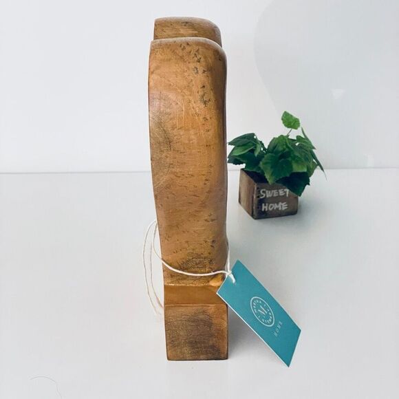 NWT Gorgeous Martha Stewart Handcrafted Heavy Wood Intertwined Heart Sculpture - Picture 7 of 13